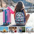 thumbnail image 6 of HAWEE Dry Wet Drawstring Backpack with Shoe Compartment for Women Waterproof Yoga String Bag Outdoor Sports Rucksack for Gym/ Beach/ Swim Pool, Peacock, 6 of 7