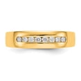 thumbnail image 4 of 14K Yellow Gold Ring Band Wedding Diamond, Lab Grown Round, Size 8, 4 of 8