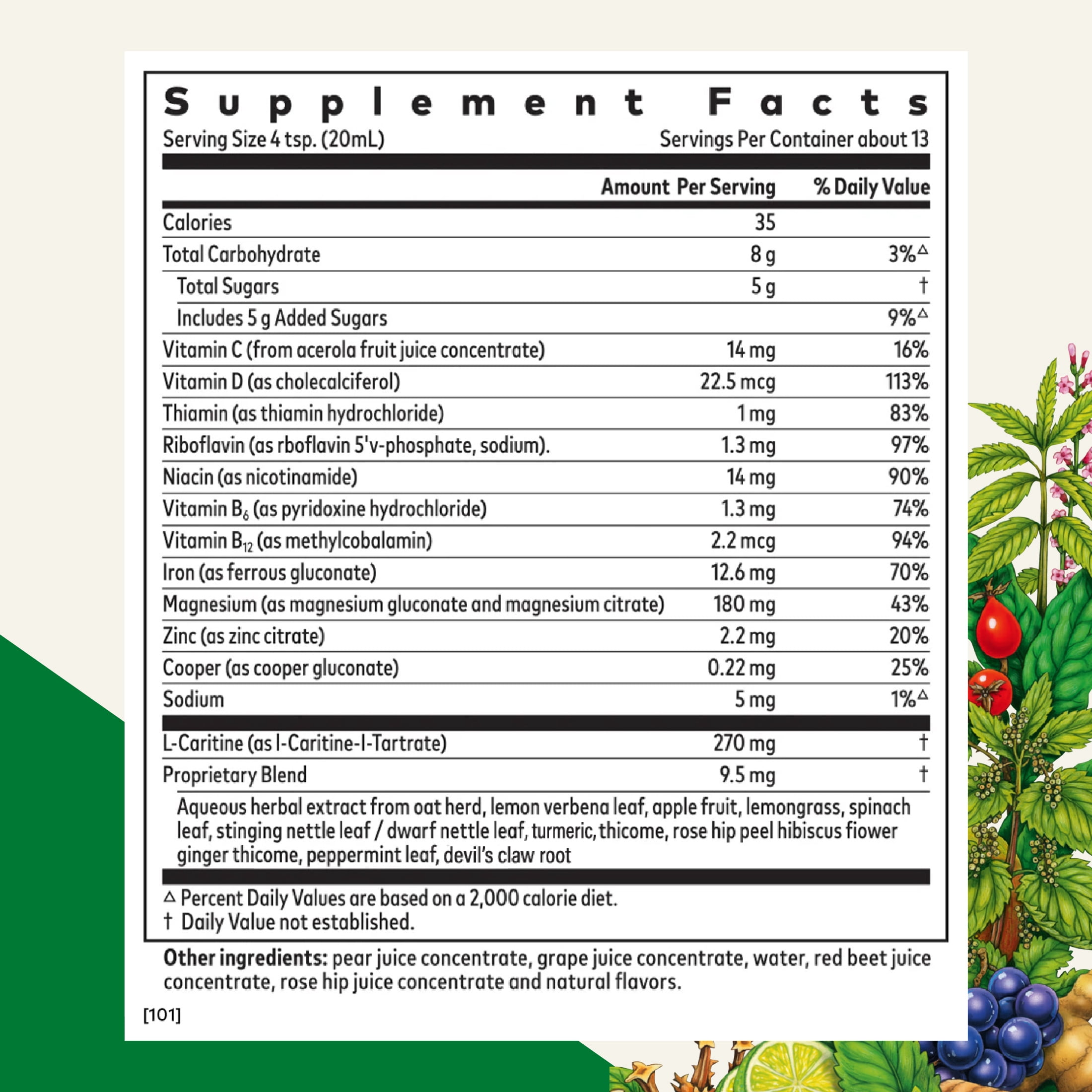 Floradix Iron Sport Liquid Mineral & Vitamin Formula - Daily Nutrition & Energy Support* - Sports Nutrition with Iron, B Vitamins & More - Vegan & Non-GMO - 8.5 fl oz