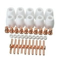 thumbnail image 1 of Tignapoo 40-Piece Plasma Cutting Accessory Set with Extended Electrodes and Nozzles Compatible with PT-31 and LG-40 Torches for CUT-40 and CUT-50 Machines, 1 of 7