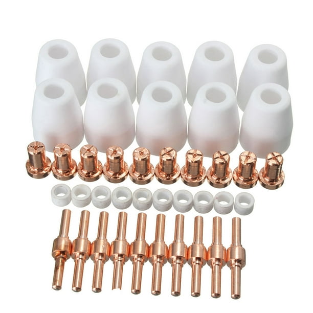40 Uds. Consumibles De Cortador De Plasma Por Aire, Ajuste Extendido Para Antorcha PT-31 -40 CUT-40 50