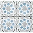 thumbnail image 5 of SAMPLE-Luv Charmed Blue 8-in. Encaustic Matte Porcelain Wall and Floor Tile, 5 of 7