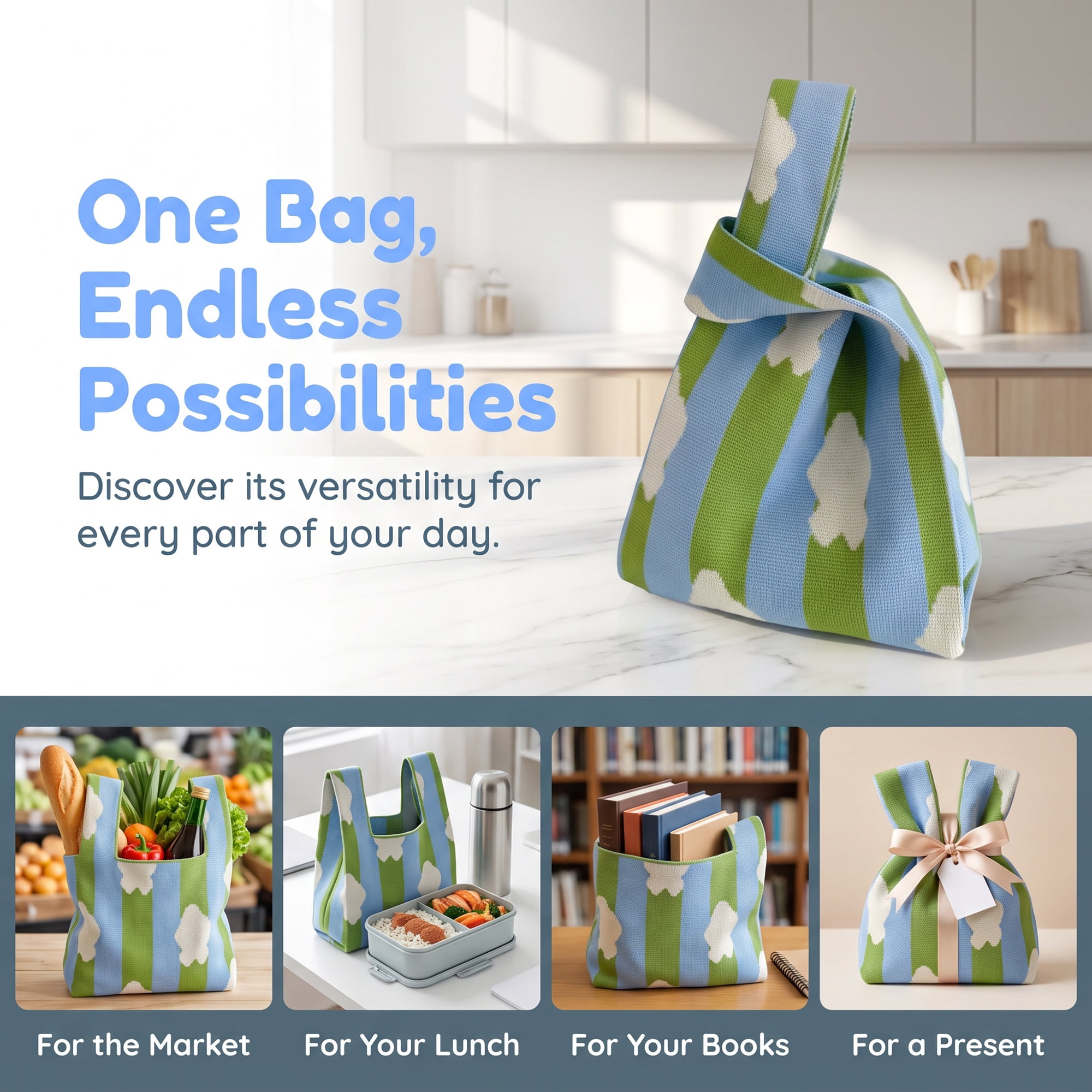 Unique Bargains Cute Cartoon Gift Bags with Handles for Parties 7.5" x 13.4" Multicolor