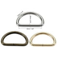 thumbnail image 3 of 32mm Metal D-Rings Buckle Electroplated 3 Color (Total 15 Pack), 3 of 5