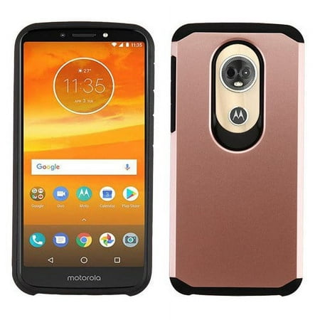 Motorola Moto E5 Plus, E5 Suprae - Phone Case Protective Shockproof Hybrid Rubber Rugged Cover ROSE GOLD Slim Case for Motorola Moto E5 Plus, E5 Suprae