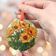 thumbnail image 4 of California Poppy Ornament SunCatcher California Poppy Window Hanging Home Poppy Flower Decoration Gift Flower Lover Decor, 2025, Holiday Decoration, 2025, Festive Home Accent,, 4 of 5