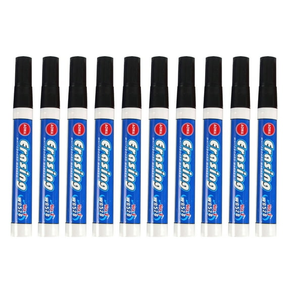 LSLJS Stylo pour Tableau Blanc à Base d'Eau Effaçable Noir, Rouge et Bleu Stylo pour Tableau Noir Facile à Effacer Marqueur 10 ml, Bouteille Pinceau