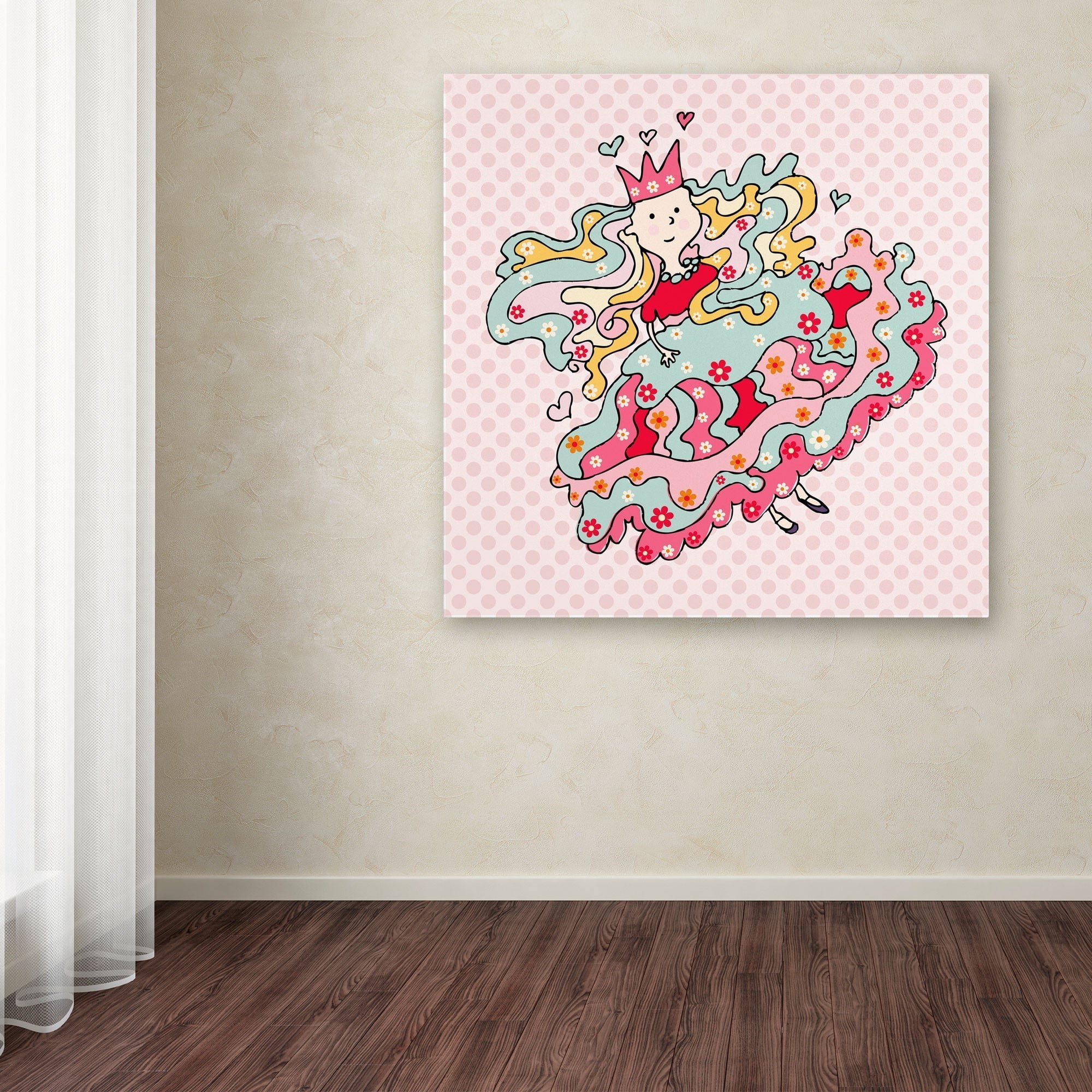 Trademark Fine Art "Little Flower Princess" Canvas Art by Carla Martell