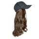 thumbnail image 1 of LUVCLS Pelucas largas de 60 cm, gorra de béisbol, peluca, cabello largo y rizado, gorra recta, sombrero, peluca, cabello Z09 ✨υ, 1 of 7