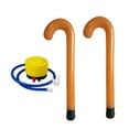 thumbnail image 3 of Juego De 2 Bastones De Caramelo Inflables Navideños, Versátiles Para Fiestas, Jardín Y Patio, Color Marrón, 3 of 9