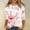 Pink, variant on Pink Women's Long Sleeve T-shirt, 3/4 Length Sleeve Womens Tops Casual Round Neck Cute Tops Fashion Loose Fit T Shirts Ladies Tops And Blouses,Women's Long sleeve T-shirt L