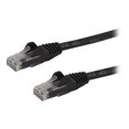 thumbnail image 1 of StarTech.com 7ft CAT6 Ethernet Cable, 10 Gigabit Snagless RJ45 650MHz 100W PoE Patch Cord, CAT 6 10GbE UTP Network Cable w/Strain Relief, Black, Fluke Tested/Wiring is UL Certified/TIA - Category 6 - 24AWG (N6PATCH7BK) - Patch cable - RJ-45 (M) to RJ-45 (M) - 7 ft - CAT 6 - snagless - black, 1 of 3