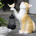 thumbnail image 4 of DecoracióN Solar LáMpara de Animales LáMpara Solar de PequeñOs Gatos Resina Mini Gatos Linterna Al Aire Libre JardíN Patio BalcóN Adorno Luces, 4 of 5