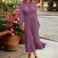 thumbnail image 3 of Dot Print Mignon Shift Robe de Couleur Unie Femmes Dentelle Tenue Quotidienne (Beige S), 3 of 9