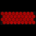 thumbnail image 2 of LiteMark Reflective Stickers Decals for Helmets, Bicycles, Strollers, Wheelchairs - 1 Inch Hexagons - Red, 2 of 2