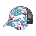 thumbnail image 7 of Picia Hawaiian Style Pattern Trucker Hat,Baseball Cap,Sun Protection Cap,Stylish Headwear,Leisure Cap,Outdoor Sports Cap, 7 of 7