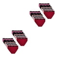 thumbnail image 4 of Minnieouse Calzoncillos de algodón de 12 piezas para mujer, ropa interior transpirable de punto de cintura media portátil de repuesto 2XL 2Conjunto, 4 of 6