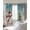 Teal, variant on Teal Snowman Christmas Blackout Curtains for Bedroom/Living Room, Thermal Insulated Kitchen Curtains, Xmas Tree Coastal Snowflake Starfish Grommet Darkening Window Treatment Drapes 42"x84"x2