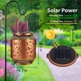 thumbnail image 4 of Farol solar Doogarden con diseño de mariposas para decoración de jardín, impermeable, 4 of 7