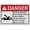 Warning Sign 1, variant on Industrial Caution Sign Machine Safety (Only authorized personnel shall operate this equipment - Solamente el personal autorizado deberá usar esta máquina) 8 in" x 12 in" Safety