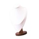 thumbnail image 3 of Exhibidor de collares Busto elegante para mujer Base de madera Soporte de cadena colgante estable Blanco Grande, 3 of 9