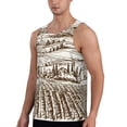 thumbnail image 2 of Easygdp Vineyard Landscape 1 Men's Tank Top, Sleeveless Muscle T Shirts, Breathable, Quick-Dry, Loose for Gym, Running, Fitness - Large, 2 of 9