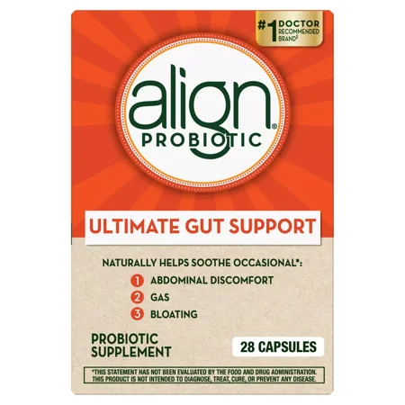 (2 pack) Align Probiotic Daily Digestive Health Supplement Capsules, 28 Ct