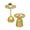 Gold, variant on ToppiJoy Set of 2 Round Iron Circular Tray-style Tabletop Side Tables, 15.75 in Round End Table (Gold)
