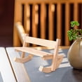 thumbnail image 4 of Elodie Doll Rocking Chair DIY Solid Wood Display Gifting Photography Prop Plush Toy 20x15x13cm, 4 of 7