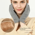 thumbnail image 2 of Guantes de terciopelo alemán para temporada de otoño e invierno, forro cálido y acolchado de terciopelo, resistentes al viento, con fugas de frío, para pantalla táctil, para mujer, 2 of 4
