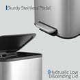 thumbnail image 5 of PYY Stainless Steel Kitchen Trash Can 14 Gallon/51L - Large Capacity with Soft Close Lid, Removable Bucket, Step Pedal, Fingerprint Resistant for Home Office - 50L (13.2 Gallon), 5 of 8