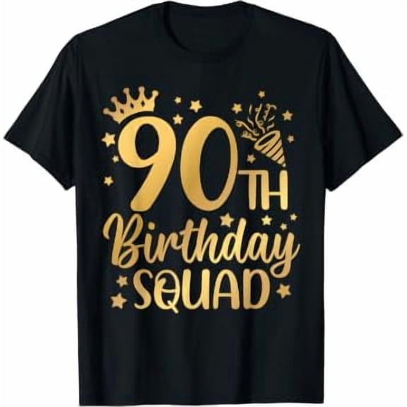 90th Birthday Squad 90 Years Old Birthday Party Group Women T-Shirt