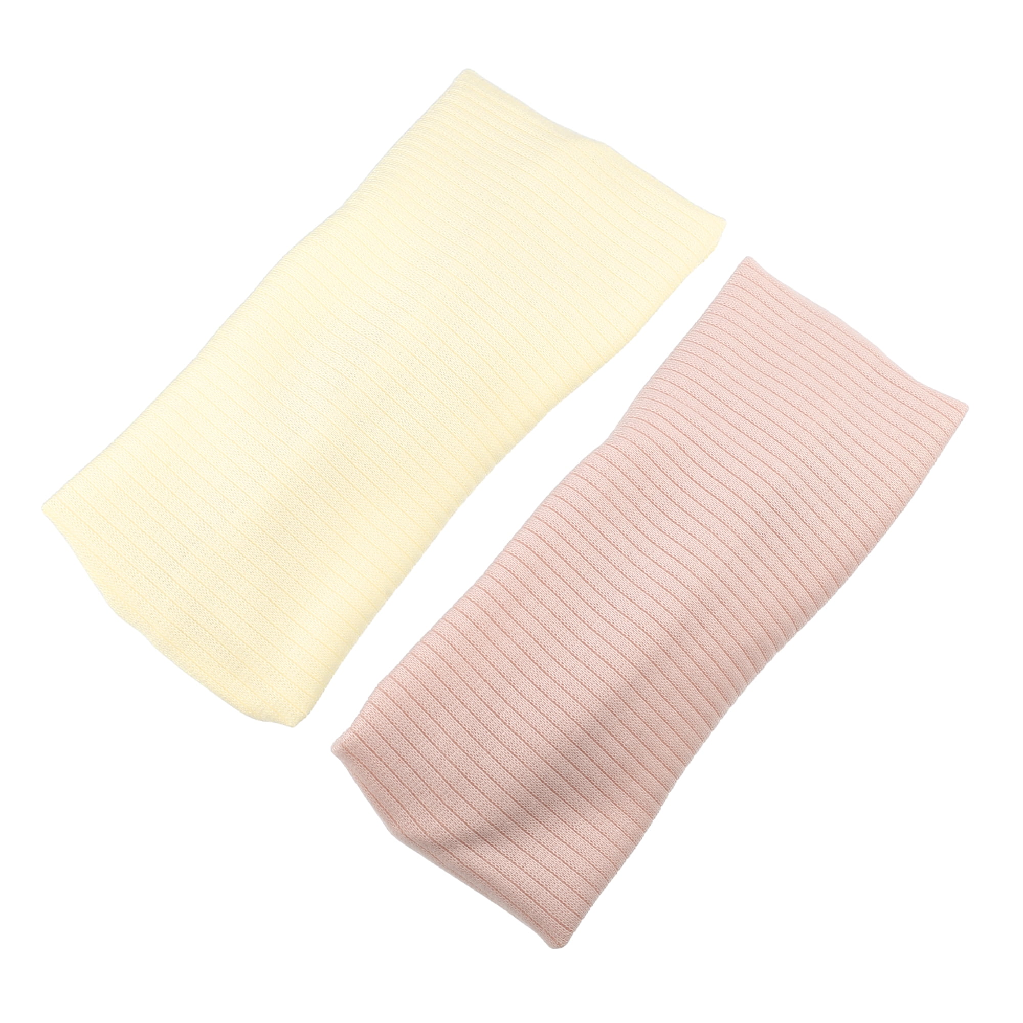 Unique Bargains Fashion Stripe Headbands for Girls 6.69"x2.95" 2 Pcs Pink, Beige