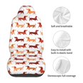 thumbnail image 5 of Sikiie Dachshund Walking Car Seat Protector 2 Pack Car Seat Cushion Mat, Car Seat Covers for SUV, Truck, Van, 5 of 7