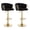 Black, variant on Euzensid Counter Height Bar Stools Set of 2 Modern Boucle Barstools with Black Metal Legs, Armless Bar Stool for Kitchen Island Dining Room, Grey