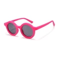 thumbnail image 1 of Gafas de sol polarizadas de silicona con montura redonda y protección UV para niños, JC113, 1 of 6