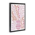 thumbnail image 3 of Stupell Industries Eclectic Pink Fronds Vase Black Floating Frame Canvas Art, 17 x 25, by Martina Pavlova, 3 of 8