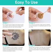 Tattoo Cover Up Concealer Makeup Waterproof,Tattoo Concealer,3 Colors Tattoo Cover Up,Cover Tattoos, Scars, Dark Spots, Vitiligo and Other Blemishes