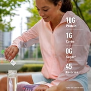 Isopure Clear Protein Powder with Electrolytes, Strawberry Kiwi Stick Pack, 6 Count