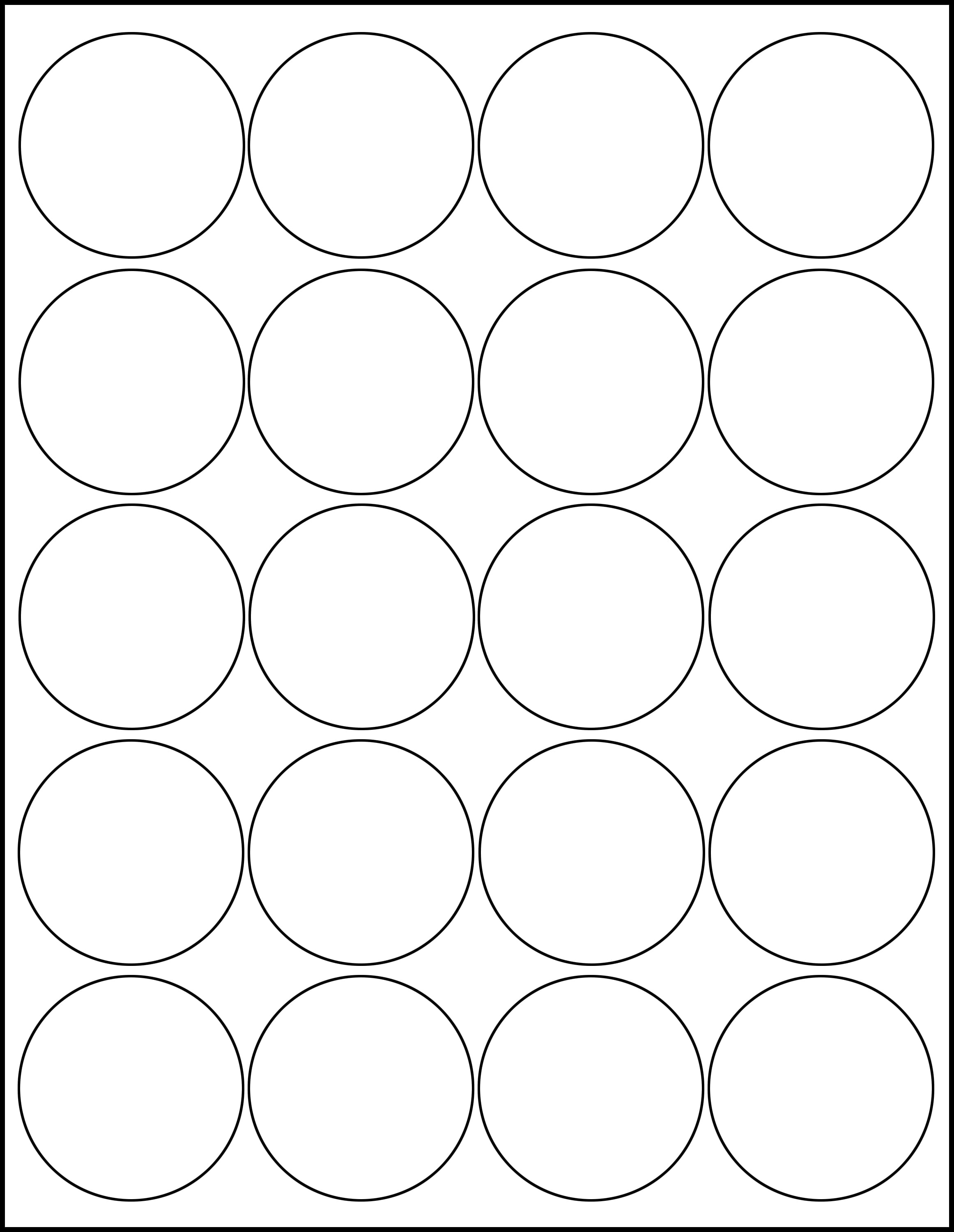 Templates for Round Labels