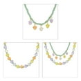 thumbnail image 2 of Y2K Resin Flower Bead Pendant Necklace for Women Fashion Egirl Punk Grunge Clavicle Chain Fashion Valentines Day Gifts, 2 of 9