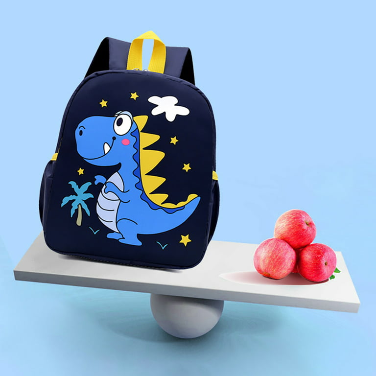 Wibacker 9 inch Toddler Lightweight Cartoon Small Kids Mini Backpack for Boys Girls, Preschool Kindergarten, Boy's, Blue