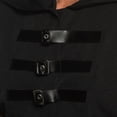 thumbnail image 5 of UNDERWRAPS Mens Black Hooded Cowl - Renaissance Costume Accessories, Sleeveless Half Vest With Attached Buckles, Assassin Hood, Cosplay Hood, 5 of 7