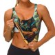 thumbnail image 3 of Balery Forest Meditating Gorilla Sujetadores deportivos con espalda cruzada para mujer, acolchados, sin costuras, de alto impacto, ideales para yoga, gimnasio, entrenamiento y fitness.-XX-Large, 3 of 8