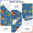 thumbnail image 6 of FORMRS Kids Pajama Pants with Pockets Size 13-14Y Boys Lounge Sleep Bottoms, Blue Cartoon Galaxy, 6 of 8