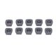 thumbnail image 5 of Insertos de carburo, 10 piezas de insertos de torneado, herramientas de torneado de torno recubiertas, cortador de insertos CNC, estética elegante, 5 of 8