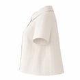 thumbnail image 3 of Blusa George para Mujer, Manga Corta Blanco Talla M, 3 of 4