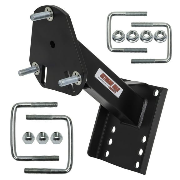 Extreme Max 3001.0081 High Mount Spare Tire Carrier for 5 & 6-Hole Tires Up to 16" - Black