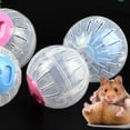 thumbnail image 5 of Hamster ball small animal hamster toy track (10cm) pink 10 cm, 5 of 5