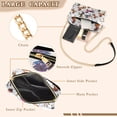 thumbnail image 3 of FORMRS Women Crossbody Purse with Chain Strap Vegan Leather Shoulder Handbag, Rainbow Stars Pattern, 3 of 7